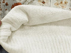 Women's Red Christmas Sweater - Festive Cartoon Patterns, Cozy Knit for Holiday Parties & Gatherings