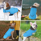 Dog Coat, Waterproof Dog Winter Jacket with Pocket, Reflective Adjustable Pet Snow Vest, Warm Cozy Fleece Sweater for Small Medium Extra Large Dogs - Sky Blue, S