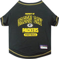 NFL Green Bay Packers Dog T-shirt X-Small. - Licensed Shirt for Pets Team Colored with Team Logos- Premium Stretchable Materials for the comfort of your Dog & Cat