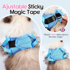 Dooradar Cat Harness and Leash Set, Escape Proof Lightweight Kitten Harness, Soft Breathable Reflective Vest for Outdoor Walking Traveling, Adjustable for Large Cats, Pink & Blue, L