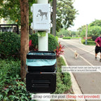 Small Dog Waste Station for Home 1.3Gallon/5L Mountable Doggie Trash Can Outdoor or Indoor Poop Bag Dispenser Wall Mounted 120 Count Pickup Bags 1 Trash Liner Roll (Mini Bucket + Dispenser + Bags)