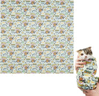 27.6" Large Cat Grooming Wrap – Anti-Escape Cat Wrap for Cutting Nails, Brushing & Medication – Soft, Comfortable, Reusable, Self-Adhering, Holds Cats Up to 15lbs (Cow Corn)