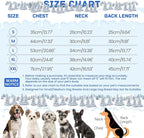 BRKURLEG Blue Dog Winter Coat, Cozy Winter Dog Jackets, Small Dogs Coat with Harness, Onesie Body Warm Puppy Christmas Jacket, Pet Reflective Cold Weather Jackets, Puppy Four-Legged Puffer Coats,L
