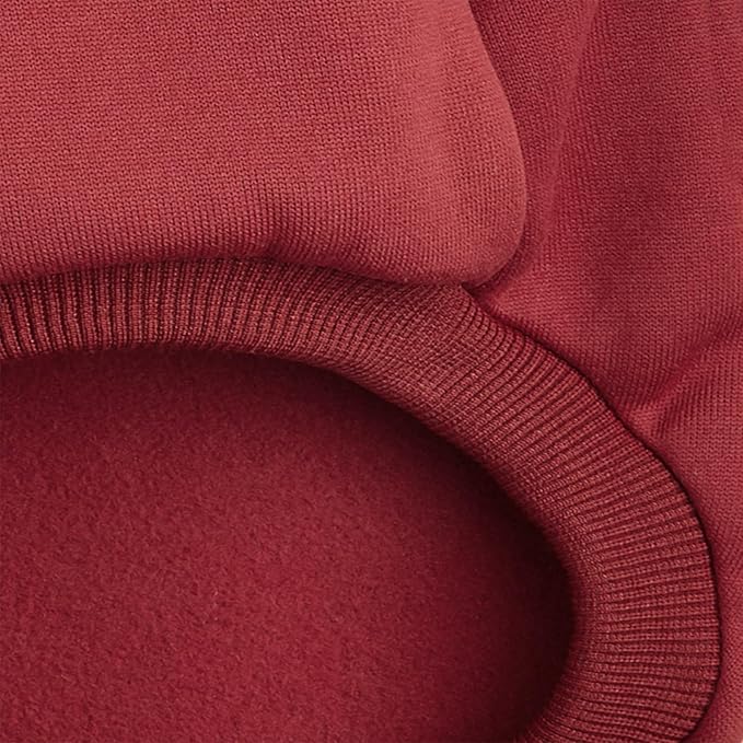 Puppy Sweater for Small Dogs Clothes Warm Winter Cat Clothe Pet Sweatshirt Knitwear Doggie Kitten Clothing, Wine, XX-Small