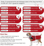 Nanaki Small Dog Coat for Winter Waterproof, Warm Fleece Lining Furry Collar Dog Jacket with Leash Hole, Reflective Adjustable Cold Weather Puppy Pet Snow Jacket Vest Outdoor Walking Hunting, Red M