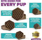 Yummy Combs Dog Dental Treats – Fish & Egg Protein – Vet VOHC Approved, Removes Tartar – A Daily Teeth Cleaning Treat for Extra Small Dogs (30 Count)