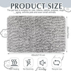 4 Pack Self Warming Cat Pads Self Heating Cat Mat Washable Homeless Dogs Thermal Pads Kennel Pad Reflects Body Heat Warm Crate Bed Mat for Indoor Outdoor Pet(Gray,45 x 28 Inch)