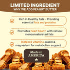 Gaines Family Farmstead Peanut Butter Coated Sweet Potato Dog Bones – 8 oz Bag, Grain-Free, Chewy, Natural Dog Treats for Digestion, Skin, Energy & Immunity – Limited Ingredient, Made in USA