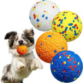 [4 Pack]E-TPU Dog Balls, 3.15'' Indestructible Tennis Balls for Dogs, Durable Bouncy Dog Toys for Aggressive Chewers, Teething Cleaning Chew Toys, Water Toy Fetch Ball for Large Medium Dog and Puppies