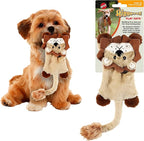 SPOT Skinneeez Flat Cat 11.5 Inch Stuffing-Free Plush Squeaky Dog Toy – Soft Interactive Toy for Mini and Small Dogs – Mess-Free Play for Light Chewers – Assorted Styles