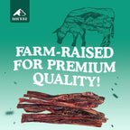 BARK'N BIG Steer Sticks for Dogs - Chew Stick for Dogs, Odor Free Pizzle Sticks, Bully Chews Made in USA & Sourced in The USA - 11-12 Inch - 10 Ct