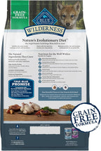 Blue Buffalo Wilderness Puppy High-Protein Dry Dog Food with Real Chicken, Grain-Free, Made in The USA with Natural Ingredients, Chicken, 4.5-lb. Bag (Pack of 4)