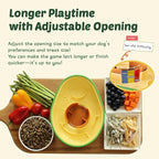 Avocado Non-Spill Treat Dispensing Wobble Toys for Dogs