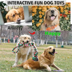 Dog Rope Toys, Indestructible Dog Toy, Dog Chew Toys for Aggressive Chewers, Tough Puppy Teething Chew Toys for Boredom, Dental Cleaning Tug of War Dog Toy, Great for Small to Large Breed