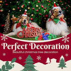 Christmas Dog Balls Toys, 3 Pack 2.5'' Squeaky Tennis Balls for Dogs | Idea Gift for Puppy Birthday & Christmas Decoration & Stocking Stuffers, Small Medium Large Breeds