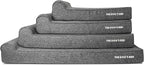 The Dog’s Bed Orthopedic Headrest Dog Bed, Large Grey Linen, Memory Foam, Pain Relief for Arthritis, Hip & Elbow Dysplasia, Post Surgery, Lameness, Waterproof Washable Cover