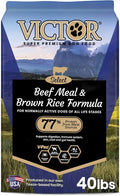 VICTOR Super Premium Dog Food – Select Beef Meal & Brown Rice Formula for Immune and Gut Health – Gluten-Free Beef Meal Dry Dog Food for All Normally Active Dogs of All Life Stages, 40 lbs