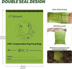 Certified Compostable Dog Poop Bags-270Bags 18Rolls, Poop Bags for Dogs Made of Cornstarch - ASTM D6400 By USA, Leakproof Easy Open, Unscented Dog Waste Bags (Green)