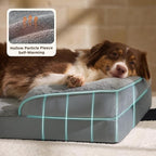 Bedsure XL Self Warming Orthopedic Dog Bed for Extra Large Dogs - Washable XLarge Dog Bed Waterproof, Comfort Pet Couch with Removable Cover, Supportive Foam Pets Sofa with Nonskid Bottom, Grey