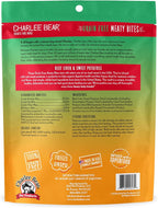 Charlee Bear Grain Free Meaty Bites Freeze Dried Dog Treats with Probiotics, Puppy Training Snacks, Soft Dog Bites Beef Liver with Sweet Potato, 2.25 oz Bags (2), Made USA