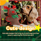 ALL FOR PAWS Christmas Dog Squeaky Toys Dog Gifts Chew Toy Enrichment Fetch Toys Holiday Birthday Gift for Medium to Large Dogs