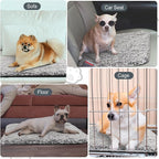 4 Pack Self Warming Cat Pads Self Heating Cat Mat Washable Homeless Dogs Thermal Pads Kennel Pad Reflects Body Heat Warm Crate Bed Mat for Indoor Outdoor Pet(Gray,22 x 35 Inch)