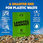 Doggy Do Good Landfill-Friendly Poop Bags | Dog Waste Bags Made with 50% Recycled Plastic + 15% Biobased Material | Unscented, Thick, Leak-Proof, Easy Open | Standard Size | 180 Count