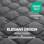 gogobunny 3X Stronger Waterproof Pet Blanket, Scratch Proof Furniture Protector for Dogs Cats, Reversible Cover 68x82 Inch, Dark Grey