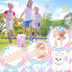 Tagitary Plush Toys Cat for Kids,Interactive Electronic Cat Toys That Can Move,Meow and Wag Tail,Stuffed Toys for Kids with Leash,Easter Christmas Birthday Gift for Toddlers Kids