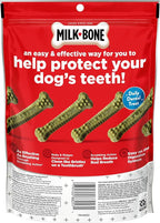 Milk-Bone Fresh Breath Brushing Chews, 9 Small/ Medium Daily Dental Dog Treats (Pack of 5) Scrubbing Action Helps Clean Teeth