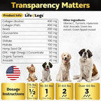 Hip and Joint Chews for Dogs Plus Skin and Coat Supplement - Dog Joint Pain Relief Treats - Glucosamine, Chondroitin, MSM, Hemp Oil, Turmeric, Omega 3 for Dogs, Mobility Bites Dog Health