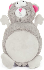 goDog Action Plush Squirrel Animated Squeaky Dog Toy, Chew Guard Technology - Gray, One Size