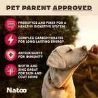 NATOO Biscuits for Small Dogs & Puppies Crunchy Dog Treats, Oats & Berry Healthy Natural Canine Biscuits, Rich in Omega 6, Prebiotics & Fiber, Antioxidants for Immunity (8 oz)