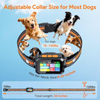 Meowant GPS Wireless Dog Fence System Collar with Training Remote, Free App, Custom GPS Fence(82-7000ft), Beep/Vibration/Correction, Early Alert Band, Waterproof LCD Collar, Dogs 10+Lbs, Outdoor