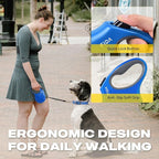 Fida Retractable Dog Leash, X-Small Breed, 10 ft Durable Pet Walking Leash for Extra Small Dogs/Cats/Small Animals up to 18 lbs, 360 Tangle Free, Blue
