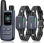 Jugbow Dog Shock Collar 2 Dogs (10-120Lbs) - 4200FT Dog Training Collar with Remote IPX7 Waterproof Electric Collar with 4 Training Modes, Rechargeable e-Collar for Lager Medium Small Dog Dark Blue