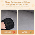 Pet Hair Removal Gloves, Electrostatic Pet Hair Grooming Gloves for Dog & Cat, Reusable for Carpet, Clothing,Furniture,Clothing, Couch,Bed,Curtain-2 PCS