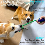 YESWOOD! Tug of War Dog Toy Small Breed,Durable Dog Ball with Rope for Agreessive Chwers,4-Pack Rope with Ball Attached for Small and Medium Breed 0-80 Pounds,Puppy Interactive Toy