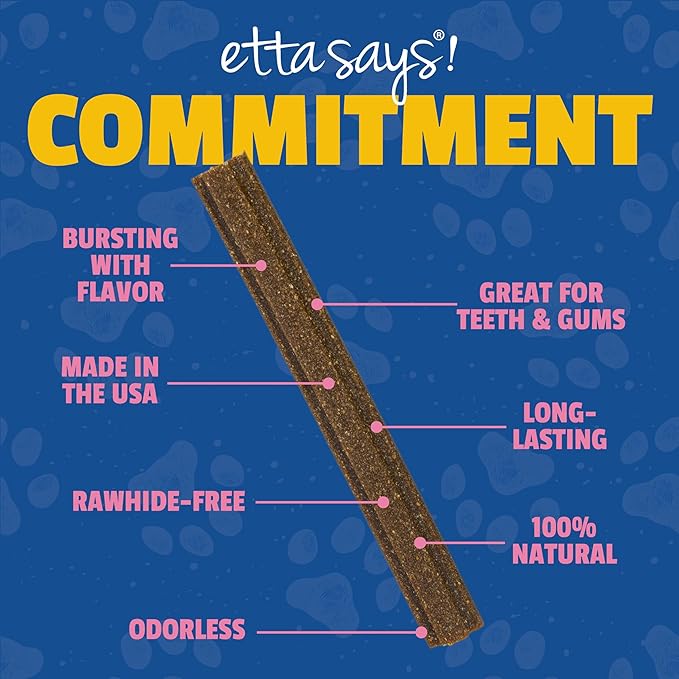 etta says! Flavor Fusion - All Natural Rawhide Free Chews for Dogs 2oz Chew- Salmon and Sweet Potato - Made in The USA (12 Count Pack of 1)