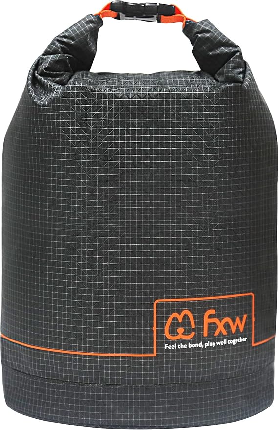 FXW Dog Food Travel Bag，Large Capacity for Travel Kibble Storage Perfect for RV Road Trips, Camping, Longterm Dog Boarding Gear Accessories Gray, 21 Cups