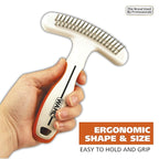 Wahl 2-in-1 Combination Double Row Pet Rake with Hair Shedding Blade for Dog or Cat Fur by The Brand Used by Professionals – Model 858424