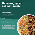 Jinx Beef Grain Free Wet Dog Food Pouches, Meal or Dog Food Topper Mix-in, Made with Real Beef & Chicken, Bone Broth, No Fillers - Puppy, Adult, Senior, 9oz, 6 Pack