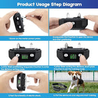 WIEZ GPS Wireless Dog Fence for Outdoor, Electric Dog Fence Collar with 3 Correction Mode, Pet Containment System for Most Dogs