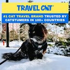 Travel Cat The Emerald Explorer Limited Edition Green Harness and Leash Set - Adjustable Fit Mesh Cat Harness with Reflective Strap - Escape Proof Harness for Cats, Kitten (Medium)