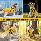 Mosucoirl Warm Dog Coats Pet Clothes, Waterproof Dogs Jacket Reflective Pet Outfits Winter Dog Cold Weather Coat Cozy Snow Jackets Vest for Small Medium Large Dogs Puppy Doggie