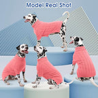 Queenmore XXL Dog Sweater,Large Dog Sweaters for Dogs Girls Boys,Xmas Turtleneck Pullover Pet Sweaters for Large Dogs,Cold Weather Doggie Sweatshirt Knitwear for Golden Retriever,Labrador(Pink,XXL)