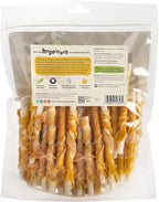 Pet 'n Shape Chik 'n Hide Twists – Chicken Wrapped Rawhide Natural Dog Treats, Small, 16 oz