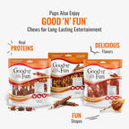 Good 'n' Tasty Triple Flavor Puree Mix-Ins Dog Food Topper Treats for All Dogs, 7 Count, Easy Single-Serve Portions, Added Protein with Duck, Beef and Rabbit, No Chicken Added