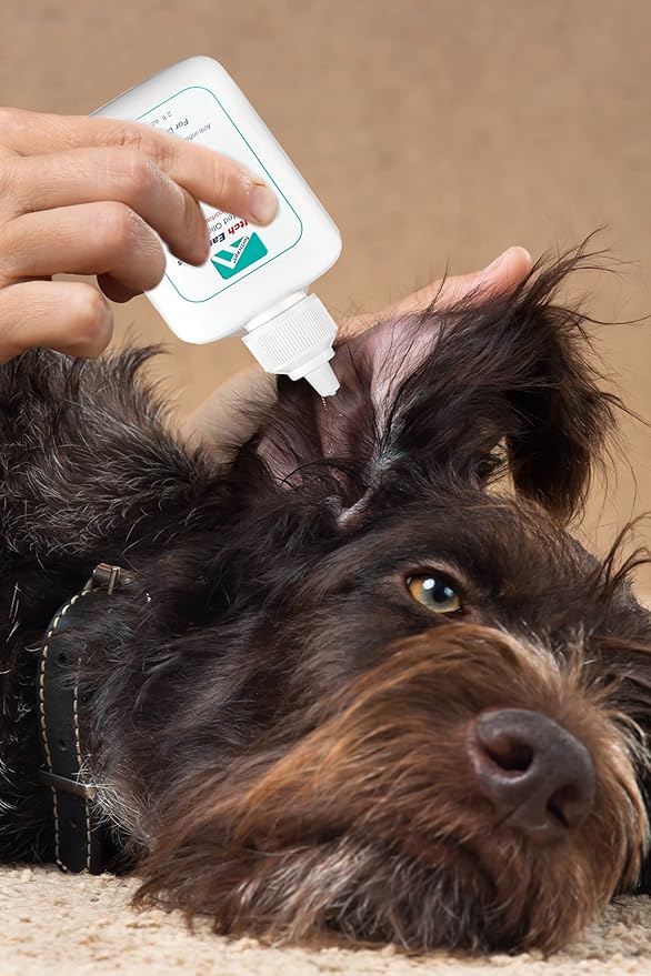 Forticept Dog and Cat Ear Infection Treatment, Dog Ear Drops with 1% Hydrocortisone 2 oz