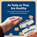 Blue Buffalo Mini Health Bars Crunchy Dog Biscuits, Oven-Baked With Natural Ingredients, Bacon, Egg & Cheese, 2-lb Box